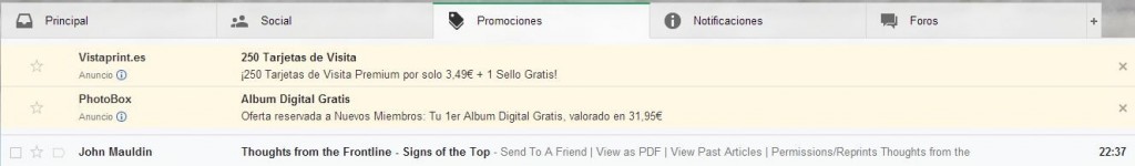 Publicidad en Gmail Publicidad en Gmail