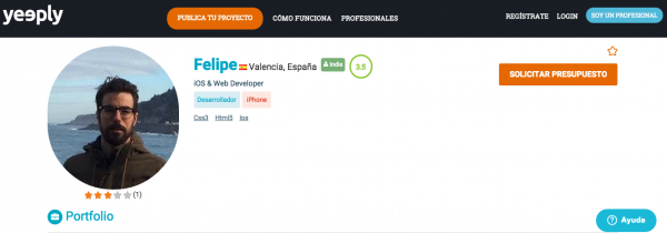 Porfolio desarrollador freelance Porfolio desarrollador freelance