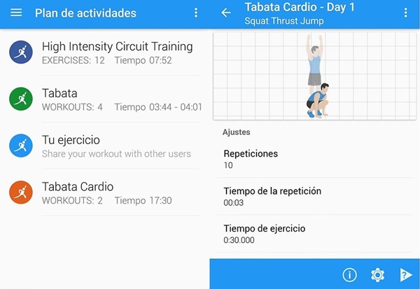 aplicaciones móviles inicio entrenamiento