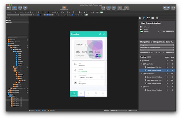 diseñar app online con Antetype
