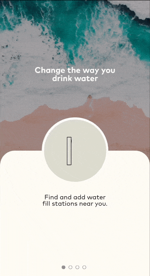 Pantallas de Closca Water App